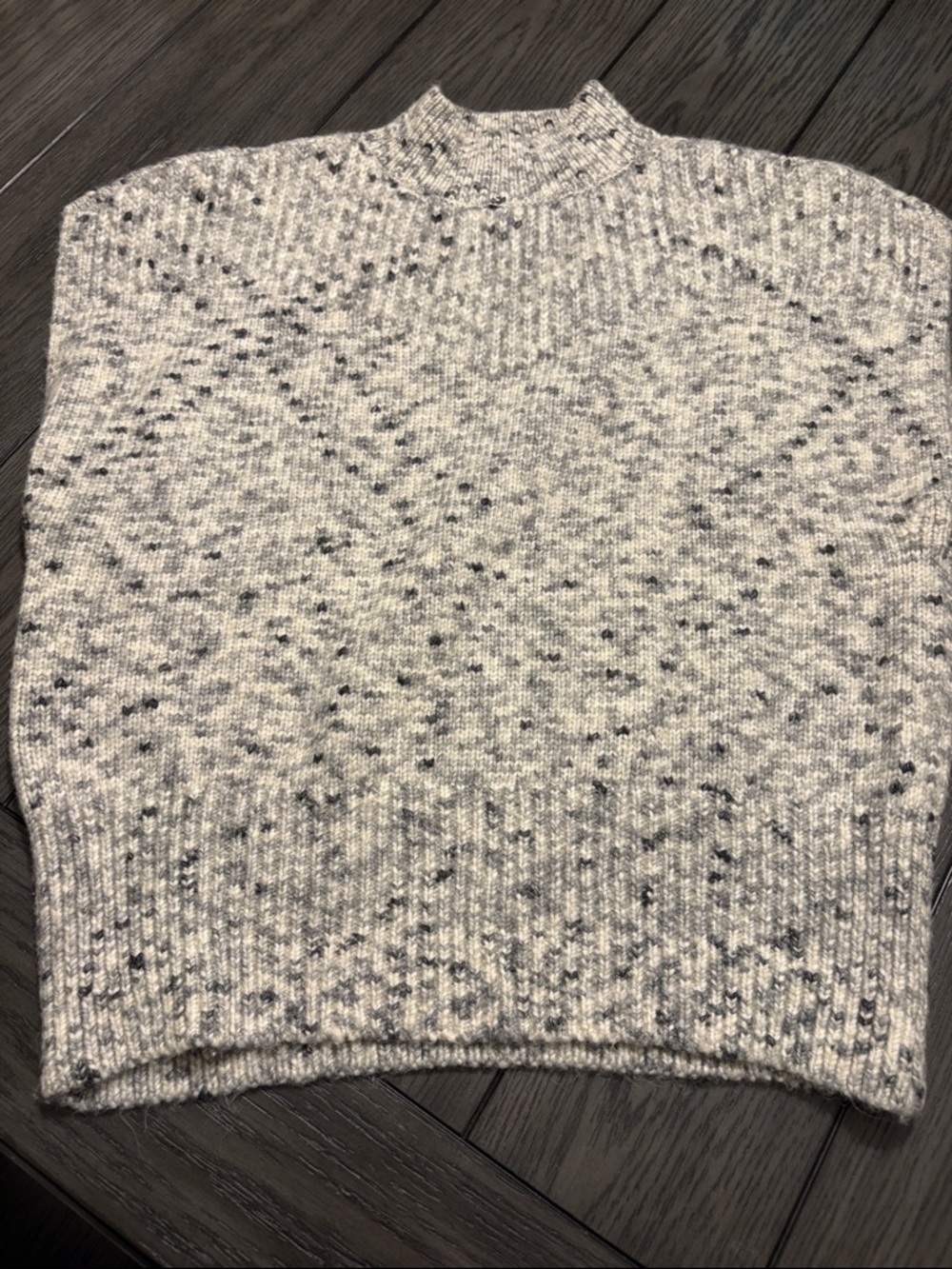 LOFT Cream Speckled Knit Sweater Vest